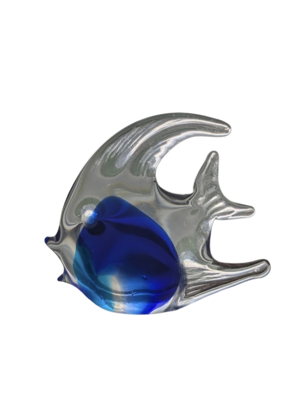 Vgt. Blue Glass Angelfish - Decorative Fish Accent